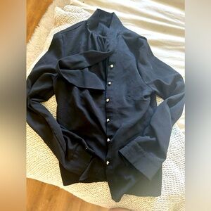 Gold button down blouse